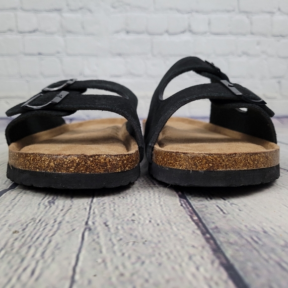MOUNTAIN RIDGE | slip-on buckle strappy cork sandals - Picture 3 of 7